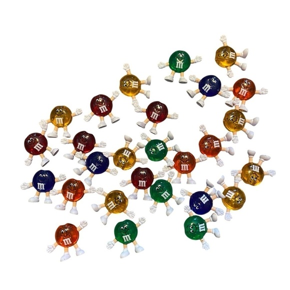Vintage M&M String Light Cover Bundle Lot Set Multi Colored Mars Candy Holiday